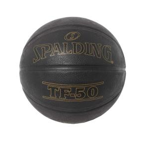 SPALDING(スポルディング) バスケットボール TF-50 7号球 ブラック×ゴールド ラバー 84-023J｜shimoyana