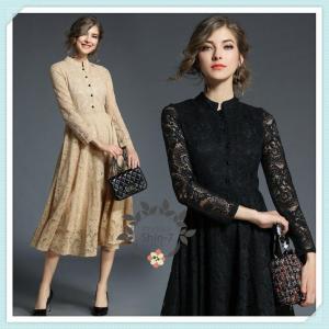 タイムセール商品結婚式 ワンピース パーティードレス 二次会 フォーマル 花柄 レース 膝下 膝丈 ノースリーブ披露宴 お呼ばれ 大人 20代30代40代50代