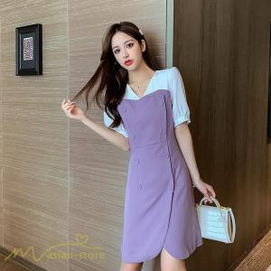 重ね着風 切替ワンピースの商品一覧 通販 Yahoo ショッピング