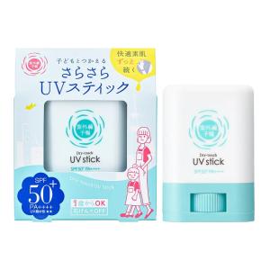 [リニューアル] 紫外線予報 さらさらUVスティックF SPF50+ PA++++ UV耐水性★★ 1歳から使える 石けんでOFF 体 日焼けどめ さらさら 持ち歩き 15g