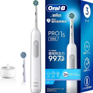 ブラウン 電動歯ブラシ オーラルB PRO1S 替えブラシ2本 D305.523.3 WT ホワイト