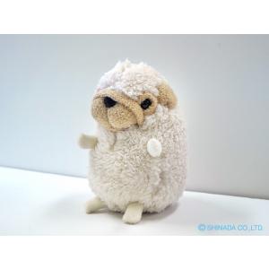 シナダ ぬいぐるみ baby nature (L) プードル ピンク : シナダ