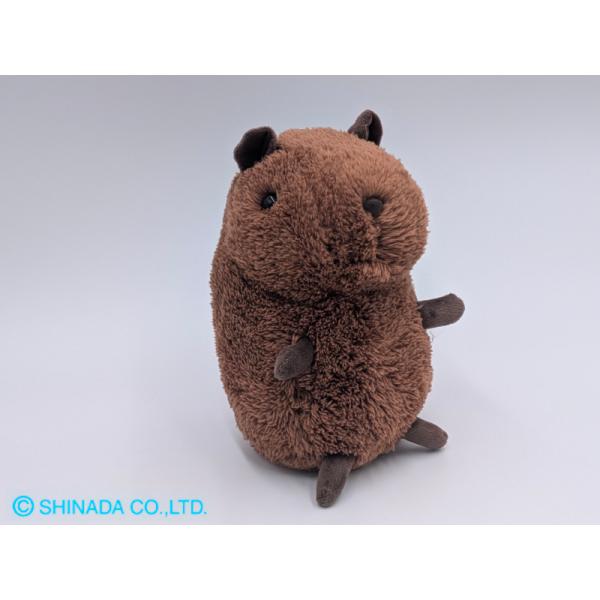 シナダ ぬいぐるみ baby nature（M）カピバラ ダークブラウン