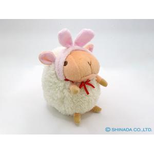 シナダ ぬいぐるみ baby nature (S) ロップイヤー ピンク : シナダ