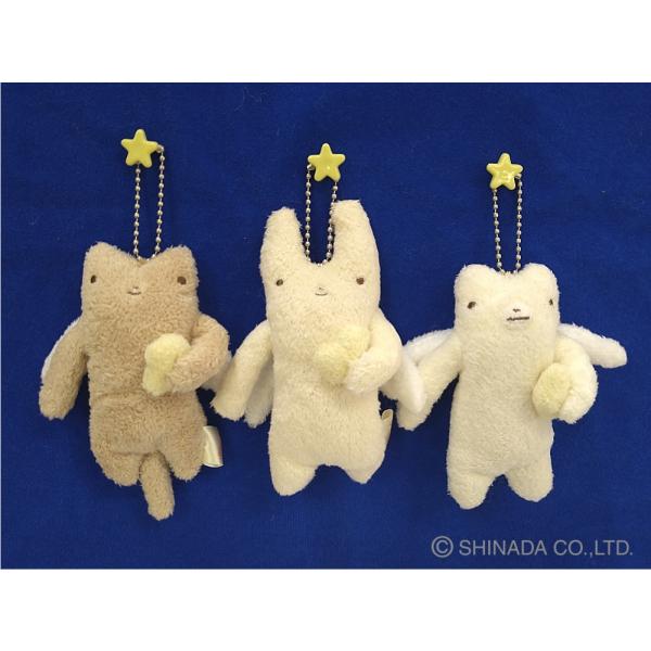 シナダ ぬいぐるみ フモフモさん ストラップ てんし (S)