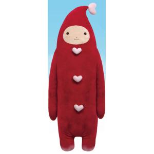 シナダ ぬいぐるみ フモフモさん (L) ハートニコラ 赤 : シナダ