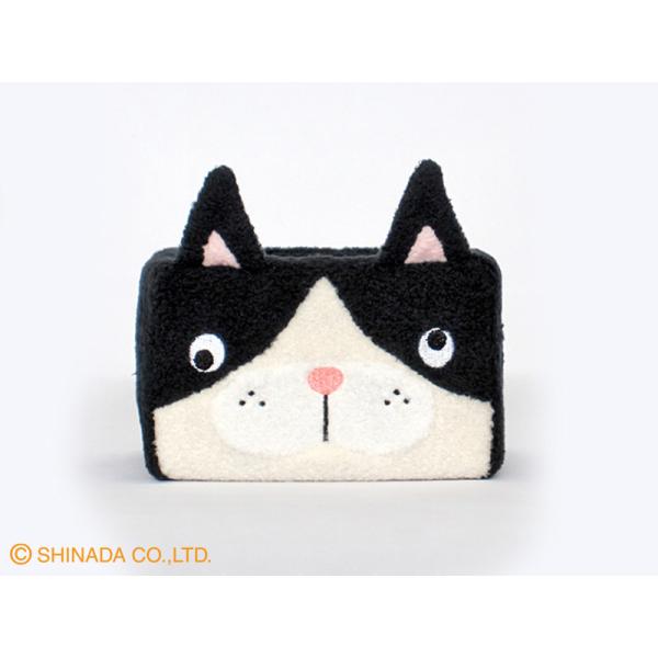 シナダ　へちゃねこ　BOXトレー　ハチワレ