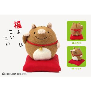 シナダ ぬいぐるみ 福来来 ネコ (L) : シナダオンラインショップYahoo
