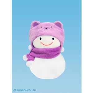 シナダ 雪ダルマちゃん ニット（SS）ブルー ぬいぐるみ : シナダ