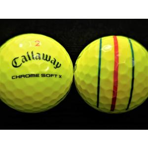 ロストボール　ランク１　Callaway キャロウェイ　ＣＨＲＯＭＥ ＳＯＦＴ Ｘ　２０年モデル　トリプル・トラック　イエロー｜shindai