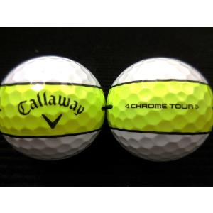 ロストボール ランク1 Callaway キャロウェイ CHROME TOUR 360 YELLOW STRIPE 25年モデル ホワイト（イエロー）1球