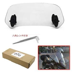 Alpha Rider ウインドスクリーンエクステンション ウインドシールド 拡張 スポイラーエアデフレクター風防 クリップオン 汎用 BMW