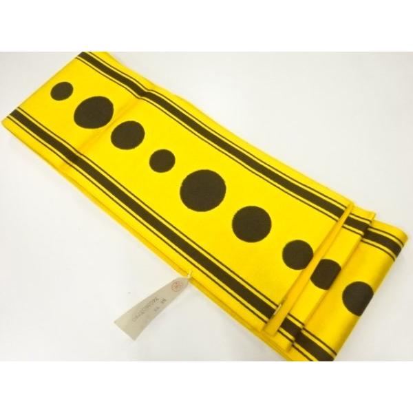 ys7596003;  水玉模様織出し半幅帯【着】