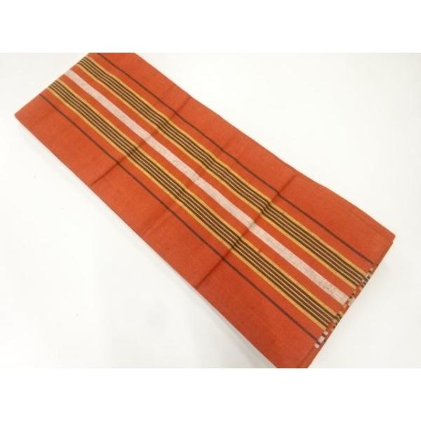 ys7596177;  縞模様織出し半幅帯【着】