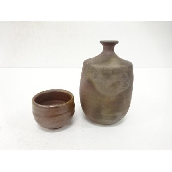 ys7743702;  備前焼　金重陶弘造　酒器揃(保護箱付)【道】