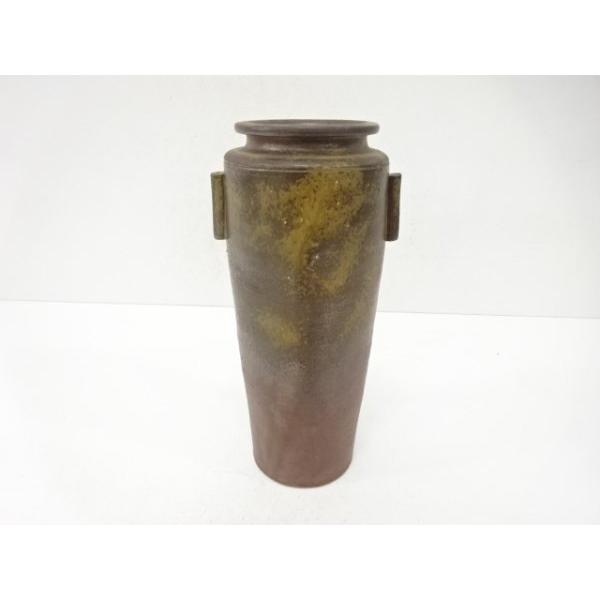 ys7743971;  備前焼　木村陶峰造　耳付花生【道】