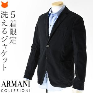 ✳︎ARMANI COLLZIONI✳︎ 紺色ジャケット/Mサイズ/ボタンスペアあり ARMANI COLLEZIONI アルマーニ ボタン シャツ 長袖 メンズ ストレッチ