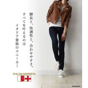 イタリア製 レザー スニーカー レディース ゴ...の詳細画像1
