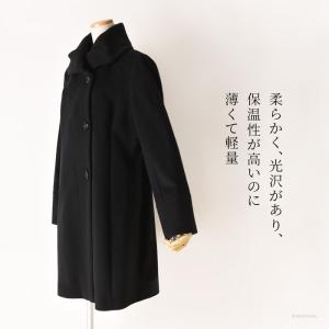 カシミヤ コート ステンカラーコート レディー...の詳細画像3