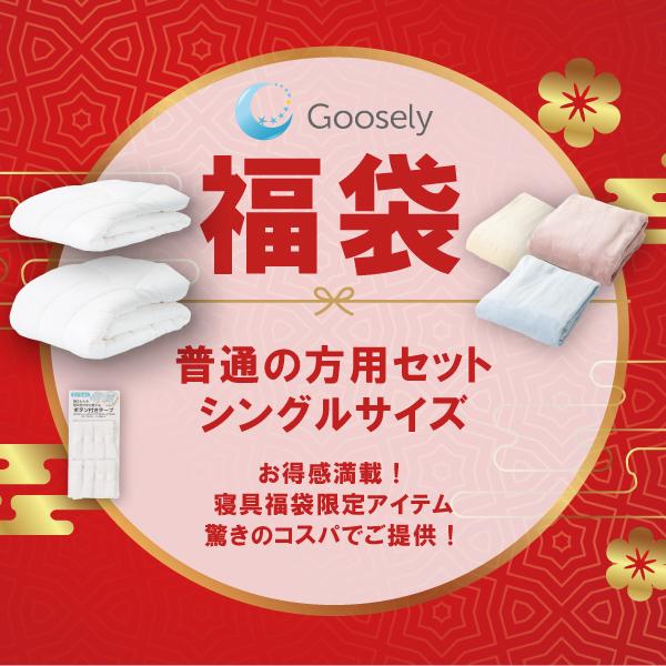 福袋2026 グースリー2 本掛け/肌掛け 掛布団 リバーシブル掛けカバー付き (シングルサイズ 1...
