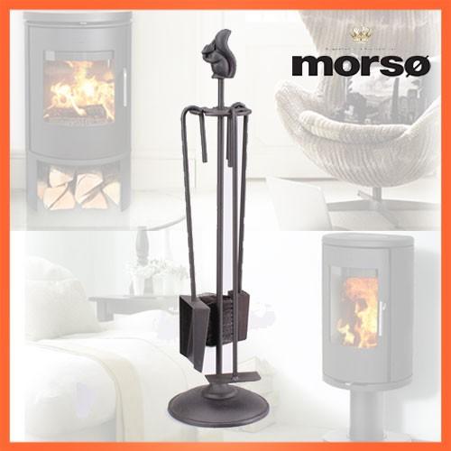morso ファイヤーセット クラシック（スコップ ほうき 灰掻き棒） 薪ストーブ アクセサリー メ...
