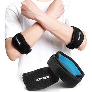 Bodyprox エルボー ブレイス 2パック テニス & ゴルファー