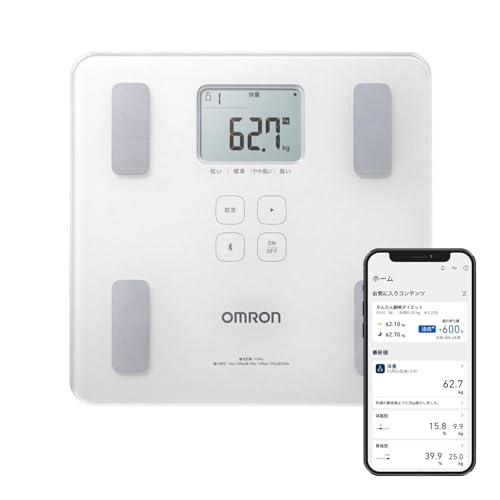 オムロン 体重 体組成計 HBF-230T-SW スマホ連動 体脂肪率 BMI 骨格筋率 OMRON...