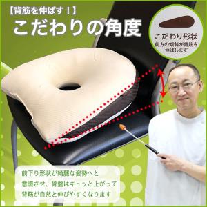 クッション 背筋キープ 約37×40cm 低反...の詳細画像1