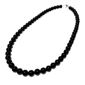 １０ミリ ブラック オニキス 数珠 メンズ レディース ネックレス｜shinil-y