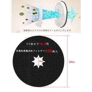 パナソニック衣類乾燥機用フィルター 100枚入...の詳細画像1