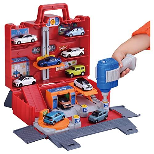 タカラトミー トミカ にぎやか4アクション 整備基地ボックス おもちゃ 3歳以上 トミカ ミニカー