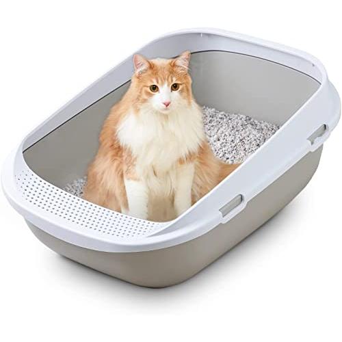オーエフティー OFT メガトレー グレー  猫用 トイレ 本体  大きい猫 大きいトイレ ゆったり...