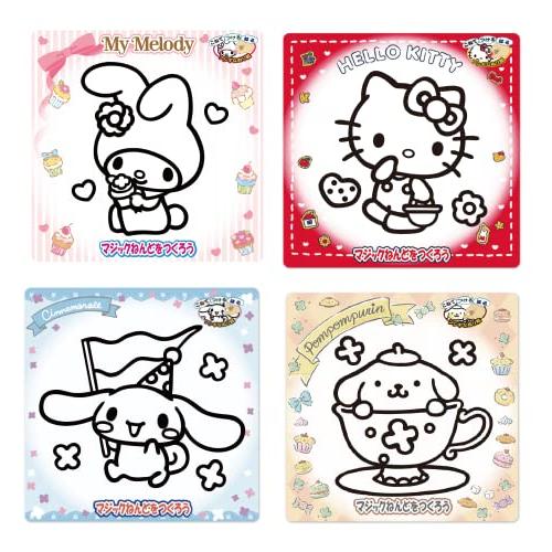 ノブカンパニー マジックねんどサンリオ4種マイメロディ/ハローキティ/ポムポムプリン/シナモロールセ...