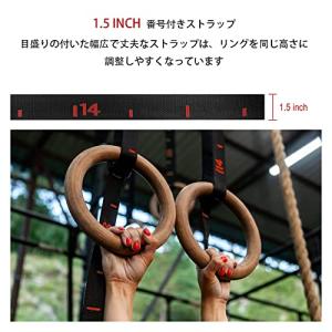 吊り輪5BILLION 木製体操吊り輪 - オ...の詳細画像4
