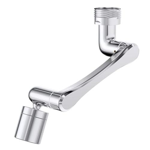 蛇口 シャワー 首振り 泡沫器 キッチンシャワー 水栓ノズル 節水 延長パイプ 1440 °回転式 ...