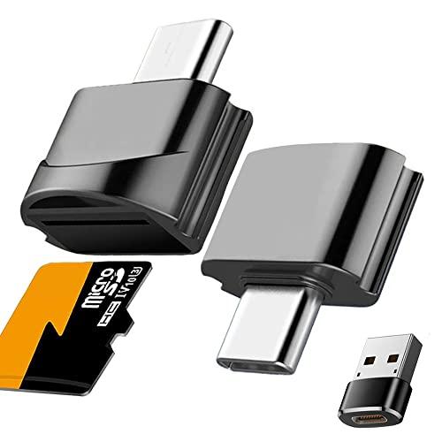 Xiatiaosann USB CからマイクロSD TFカードリーダー、タイプCからマイクロSD O...