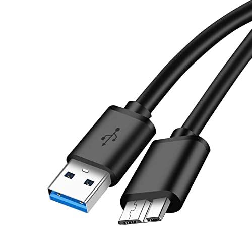 USB3.0ケーブル 0.5m LpoieJun USB A オス to microB オス データ...