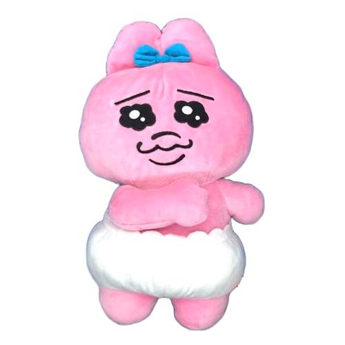 おぱんちゅ うさぎ 胸にポンポン当てる BIGぬいぐるみ 約32cm 胸にポンポン当てる