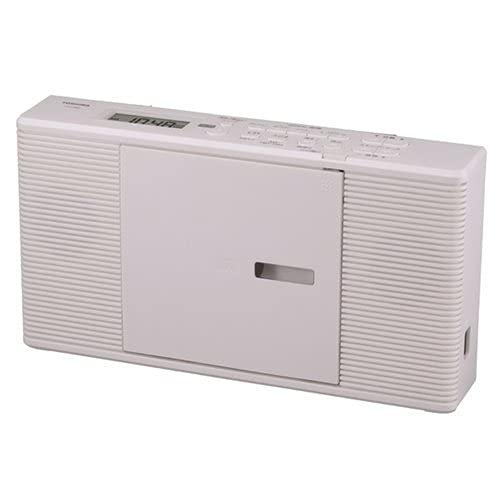 東芝 CDラジオ TY-C260 W スリム &amp; コンパクト ワイドFM対応 アルカリ乾電池対応 奥...