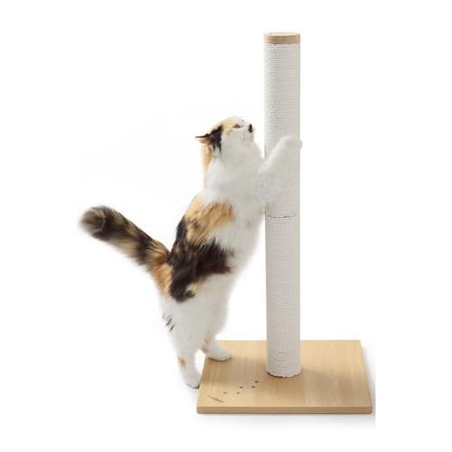 by  猫壱 バリバリつめとぎポール ウッドプレミアム L 紙縄 ライトブラウン