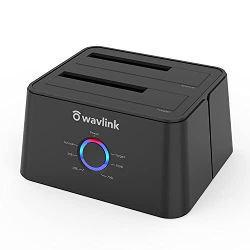 WAVLINK USB 3.0 SATA I/II/III デュアルベイ 外付けハードドライブ ドッ...