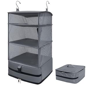 Caroeas クローゼット 吊り下げ収納 4段 衣類収納ラック