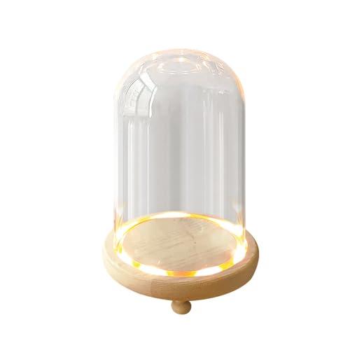 starink 透明ガラスドーム LED付き コレクションケース ショウケース ガラスケース 10x...