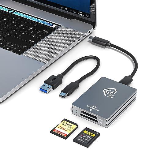 CFexpressタイプA SD カードリーダー USB C、デュアルスロットUSB 3.2 10G...