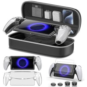 PS Portalリモートプレーヤー 収納ケース PS Portal保護カバー PS Portalガラスフィルム 2枚入り PS Portal