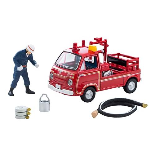 トミカラマヴィンテージ 1/64 LV-68c スバル サンバー ポンプ消防車 完成品 ダイキャスト...