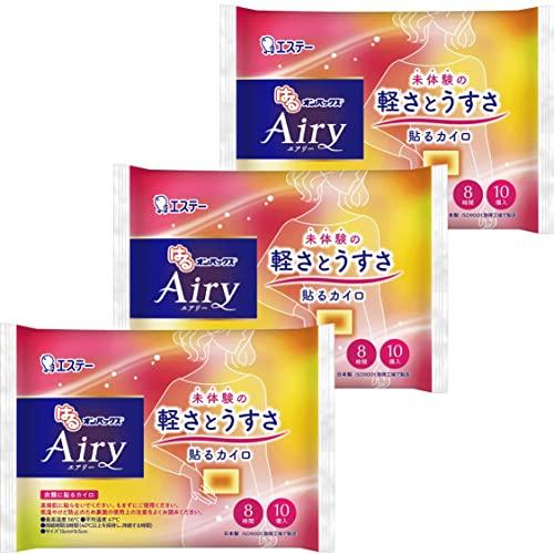 まとめ買い はる オンパックス Airy エアリー 薄く軽い 貼る カイロ 30枚（10枚×3）日本...