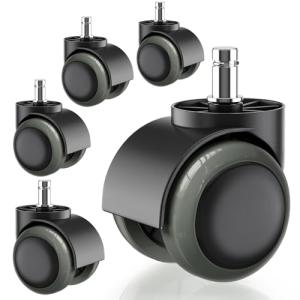 ウレタンキャスター IKEA キャスター オフィスチェア 椅子交換用 差込式 シャフト径 10mm IKEAのキャスター交換 OAオフィスチェア｜シャイニングONE