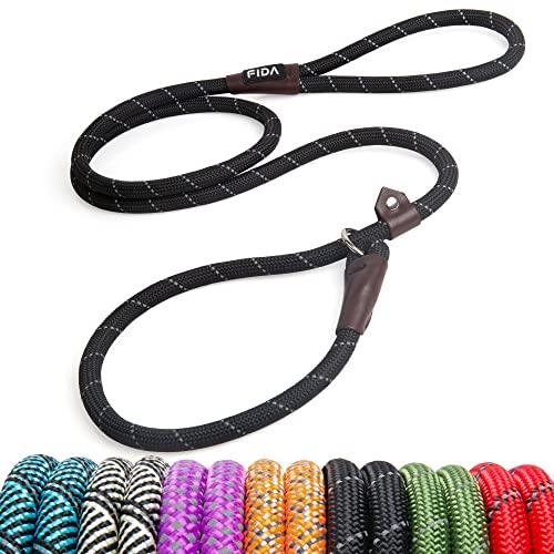 Fida 犬用 リード ドッグ スリップリード 小型犬 中型犬 用 しつけリード 引っ張り防止 反射...