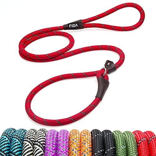 Fida 犬用 リード ドッグ スリップリード 中型犬 大型犬用 しつけリード 引っ張り防止 反射機...